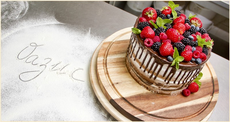 Бисквитный торт с прослойкой суфле и фруктами – пошаговый рецепт с фото